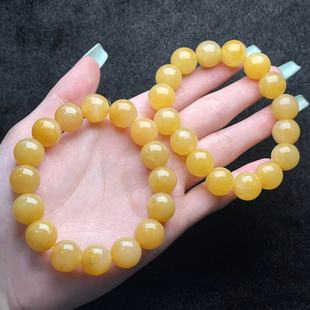 J广 多样性发货 Y435 约11mm 石英质玉黄龙玉手串