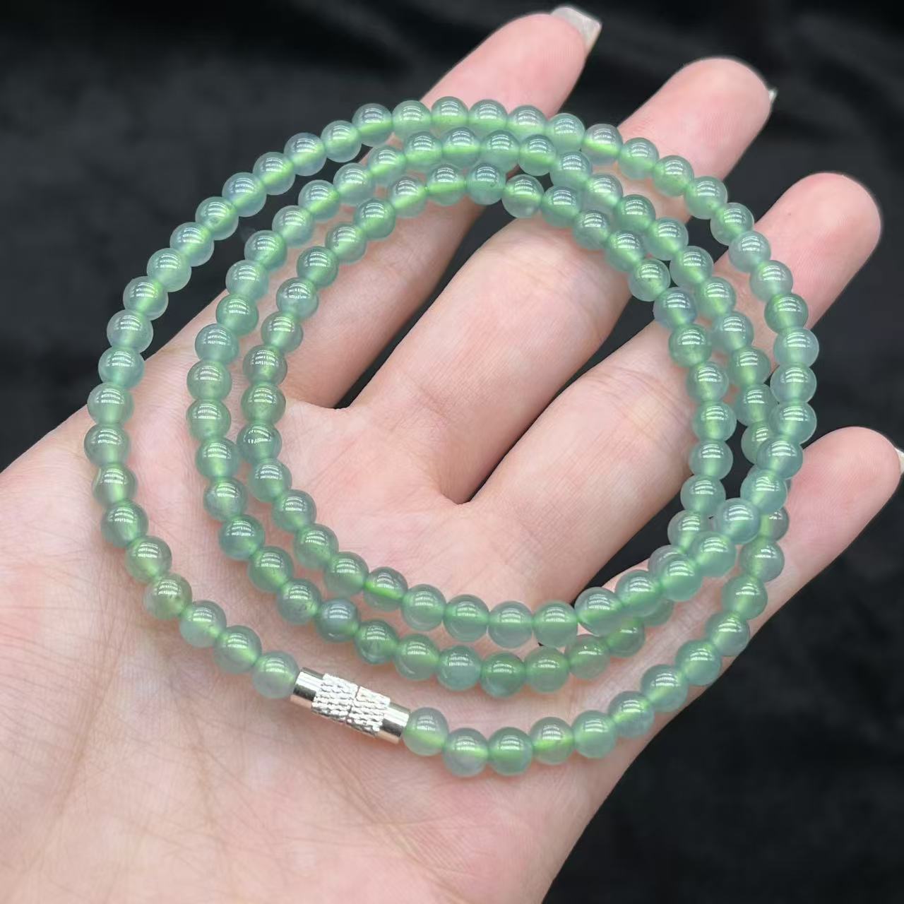 翡翠项链-约4mm-多样性发货-Y瑾-Y1211