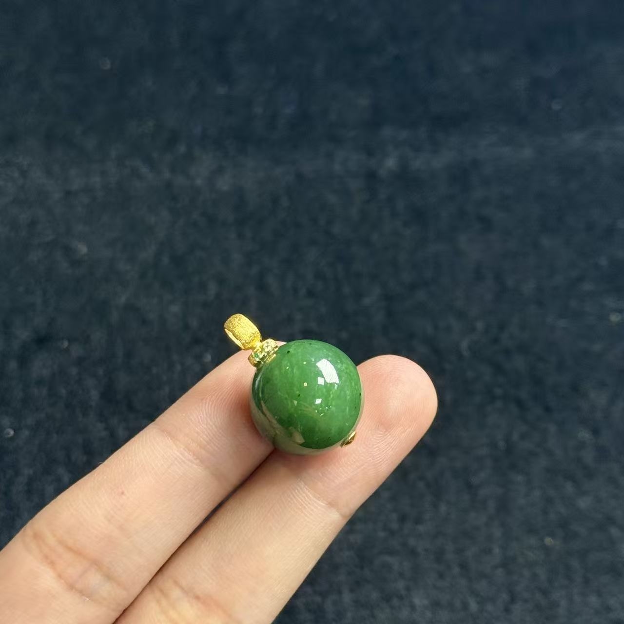 和田玉单珠吊坠-约16mm-多样性发货-Y欣-B4216