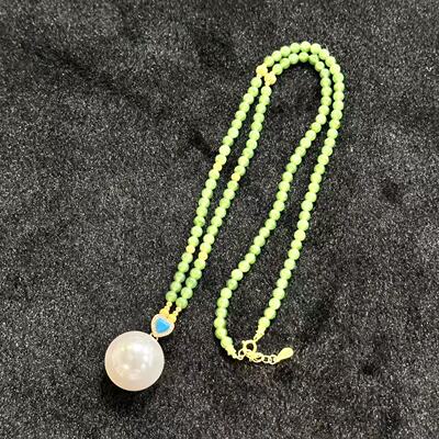 和田玉项链-多样性发货-约4mm-L银-Y6387