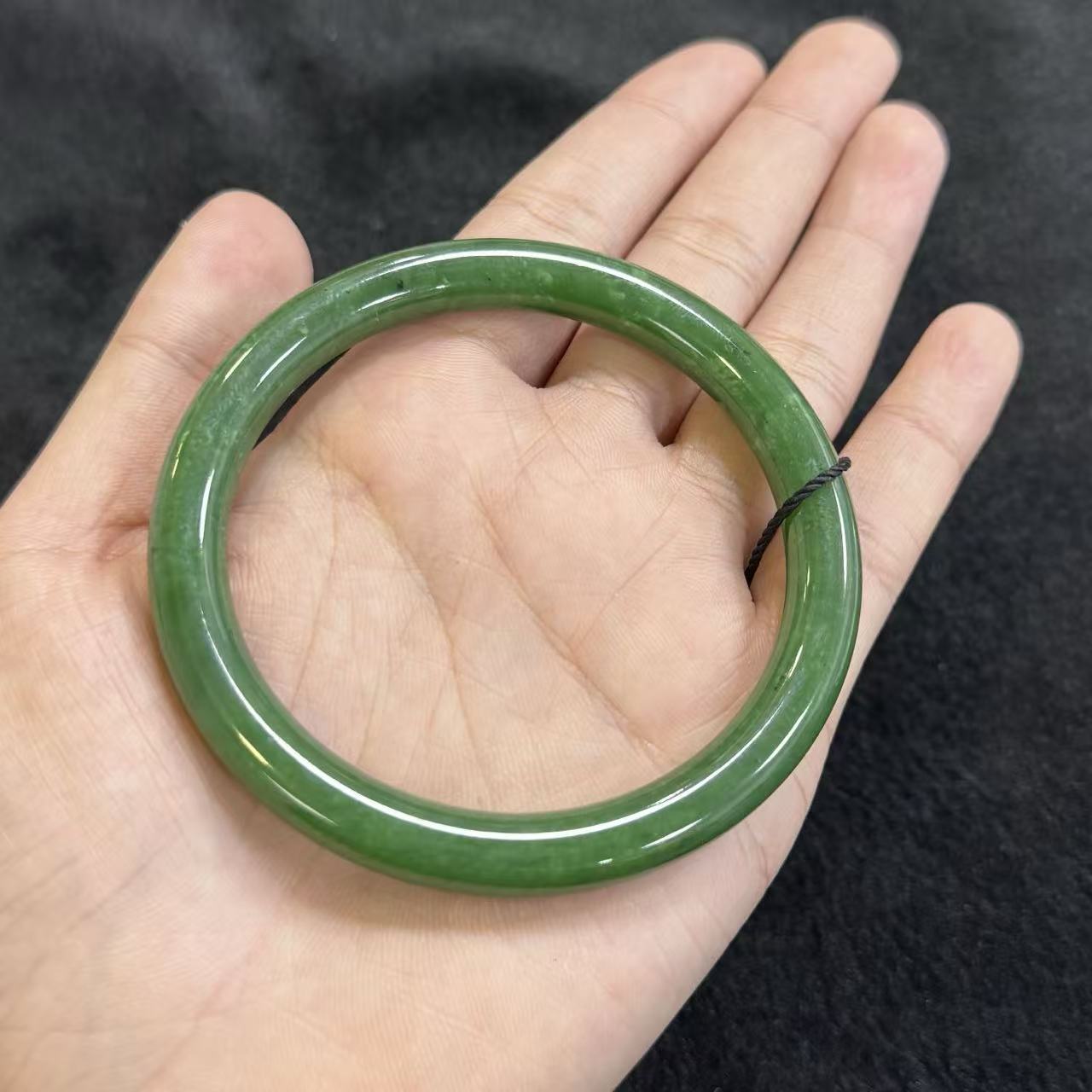 和田玉碧玉手镯-约7*8mm-多样性发货-CB万-Y9465