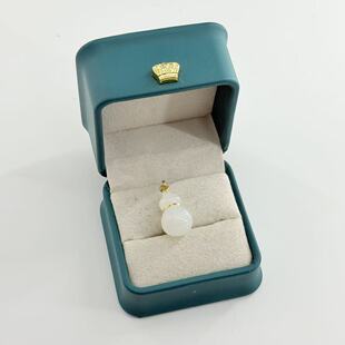 YSP金 18k和田玉白玉葫芦吊坠 多样性发货 23mm V519 约12