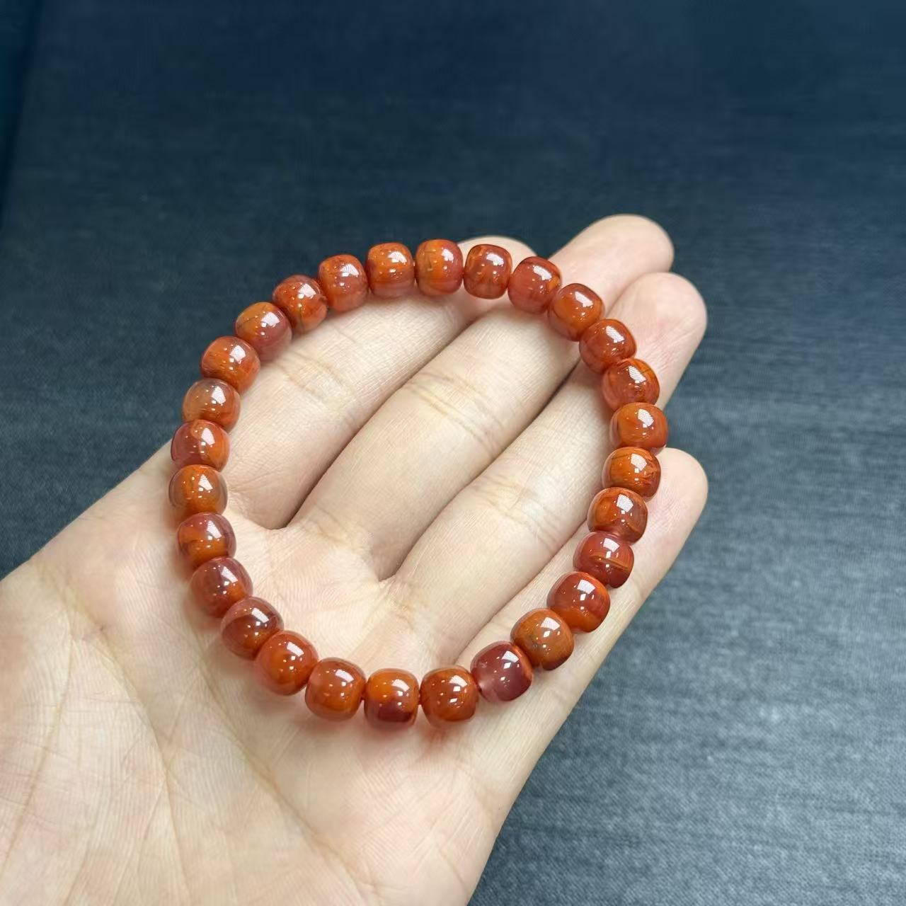 南红（玛瑙）南红手串-约7mm-多样性发货-S御，B5078