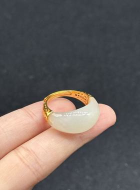 s925银和田玉戒指--多样性发货-YSP金-