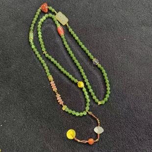 HQS春 多样性发货 Y6098 约6mm 和田玉项链