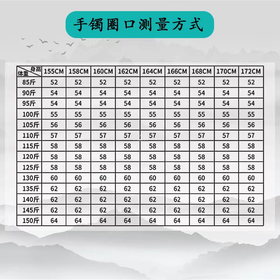 龙鼎轩珠宝手镯圈口体重对照表 勿拍 不发货和田玉