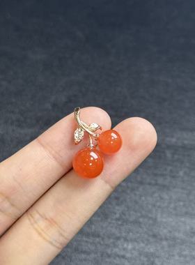 南红（玛瑙）s925南红吊坠-约23*18*10mm-多样性发货-PH臻，B5088