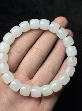 和田玉手串-约9mm-多样性发货-YSP金-B6226