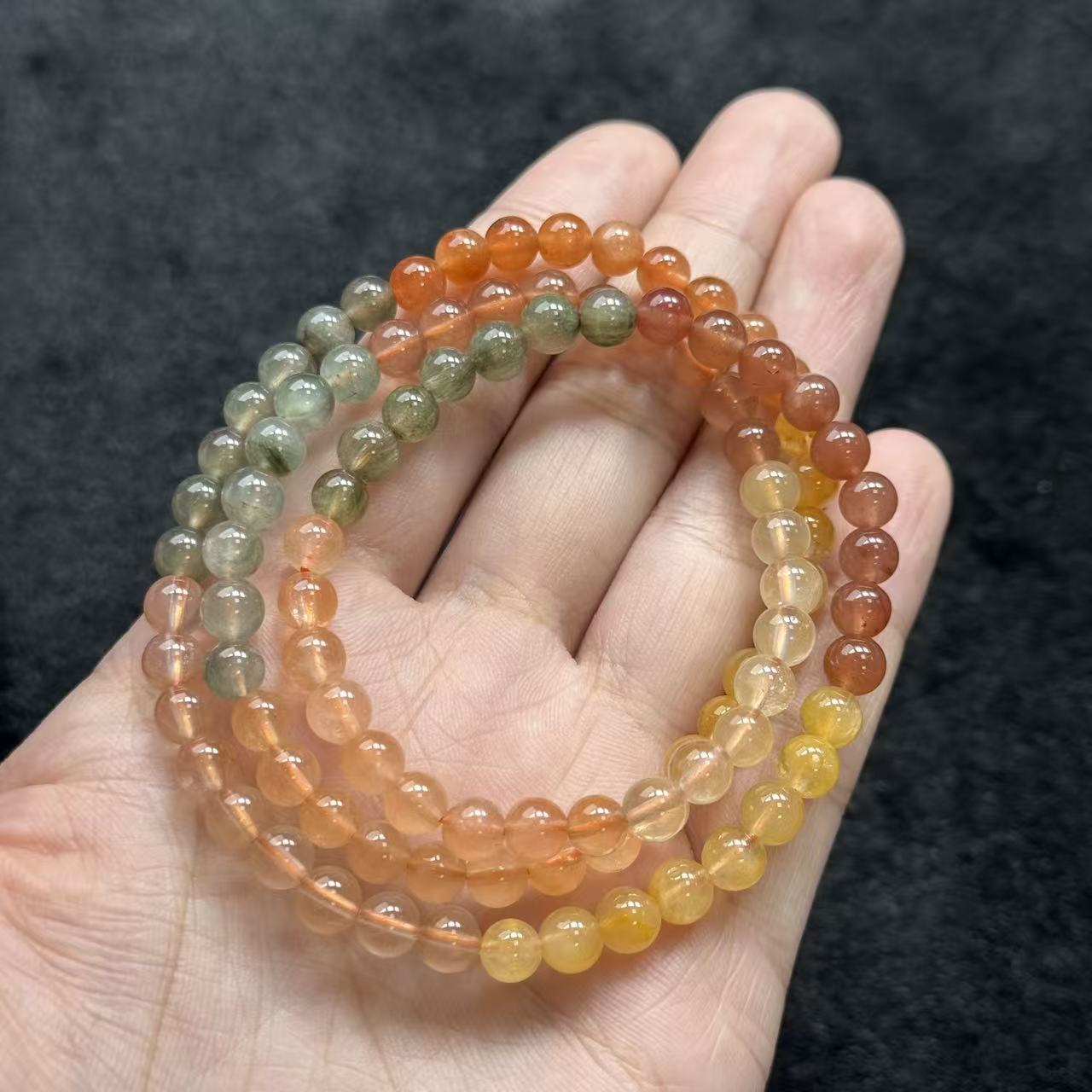 水晶彩兔毛项链-约6mm-多样性发货-T佳B1658