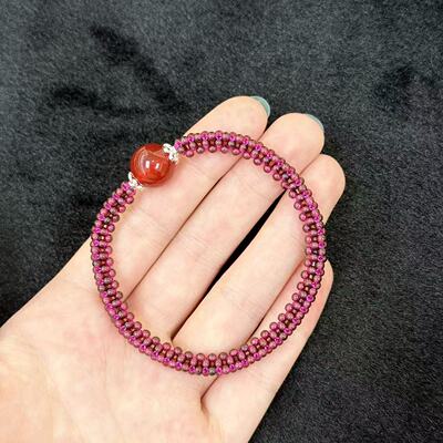 石榴石DIY单圈手串-约7mm-多样性发货-S优-A172