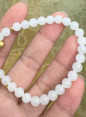 和田玉玉手串-约6mm-多样性发货-FZ红