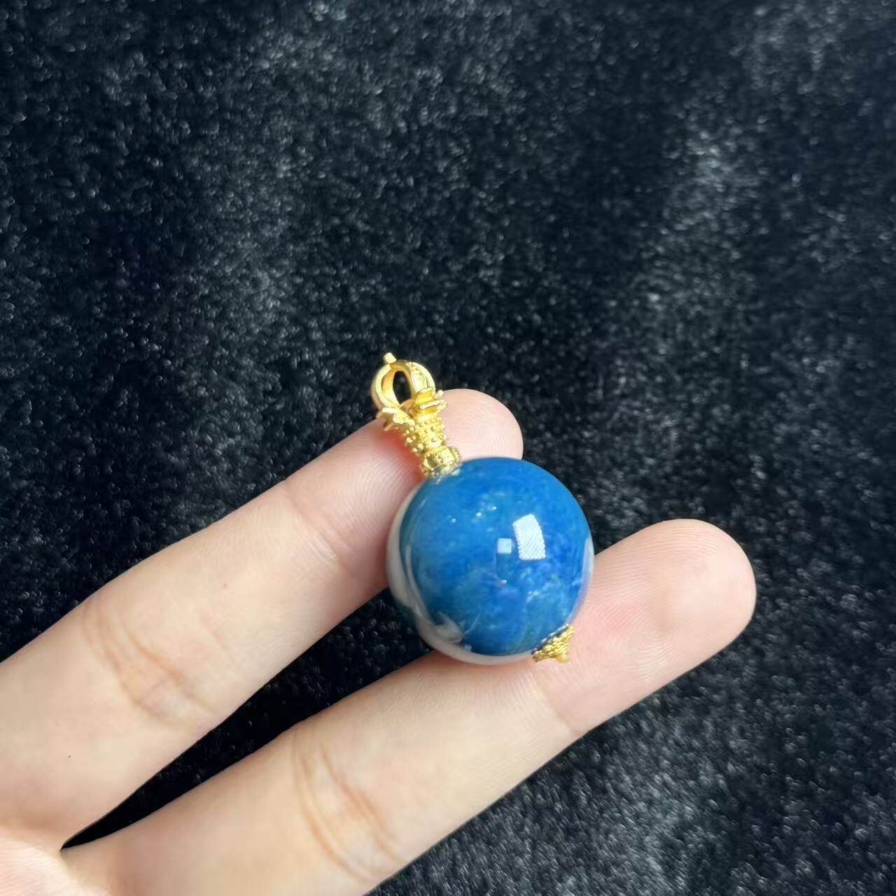 硅化玉S925银珊瑚玉单珠吊坠-约20mm-多样性发货- T福- A4517