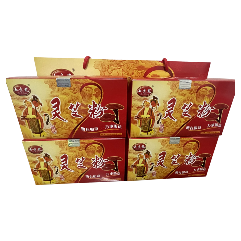 新品促销包邮山西九龙如意龙灵芝粉菌粉1提4盒1盒30袋1袋10克