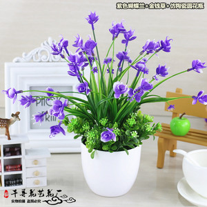 桌面仿真假花套装客厅餐桌小盆栽摆件卧室茶几装饰花盆景摆设包邮