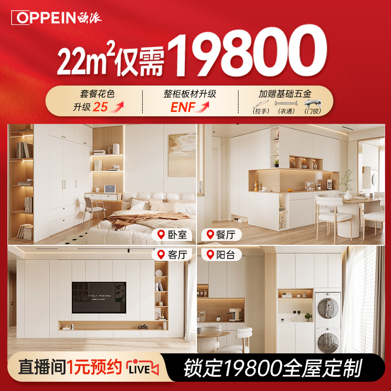 欧派衣柜现代简约风普及套餐