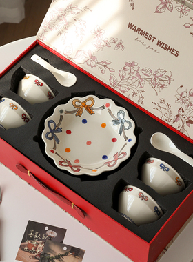 以物集餐具套装高定礼盒陶瓷碗盘整套新婚订婚礼物生日乔迁送人