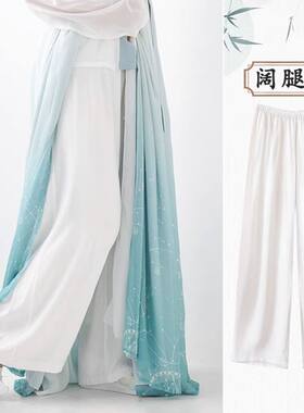 马面裙内衬裤古代裤子长裤内搭打底裤裙古典白衬裤舞蹈阔腿裤