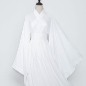 现货汉服男女中衣中裤 内搭传统黑白交领涤纶里衣夏日常睡衣内衬裙