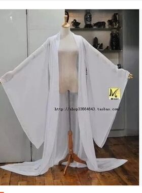 广袖舞蹈服大袖衫汉服外披拖地