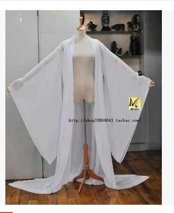 广袖舞蹈服大袖衫汉服外披拖地
