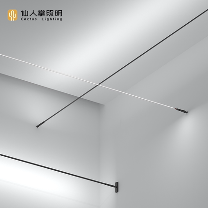 仙人掌照明天际线led钢带灯创意明装线条灯网红灯带顶角线性灯条