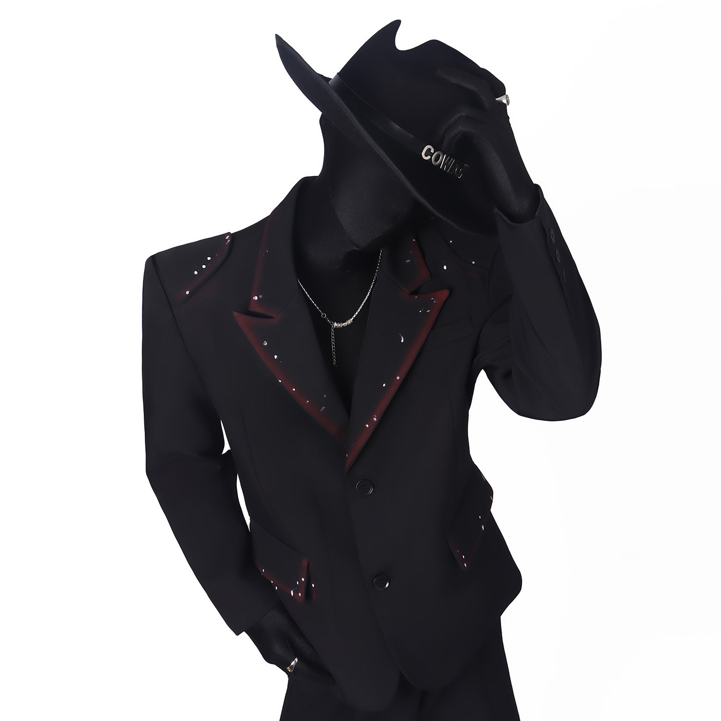 BlackClothes渐变廓形西装外套图片