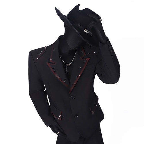 BlackClothes渐变廓形西装外套