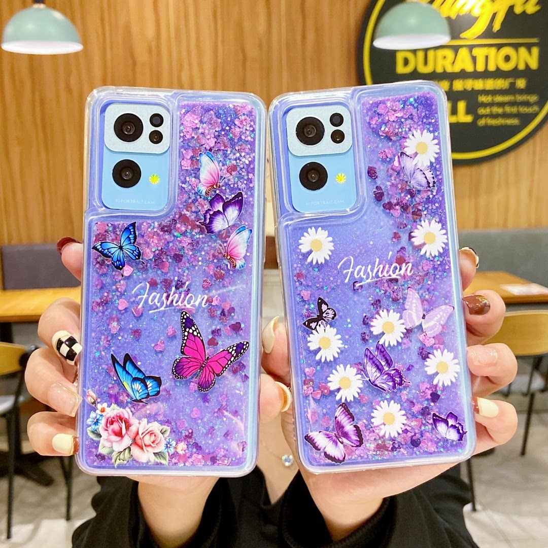 适用苹果13手机壳OPPO Reno9透明vivo x90镜头全包荣耀80防摔华为P60软胶保护套小米14流沙新品促销