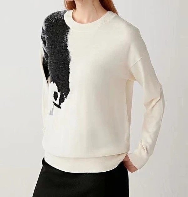 250461禾家 订单】25冬装新款圆领羊毛针织衫