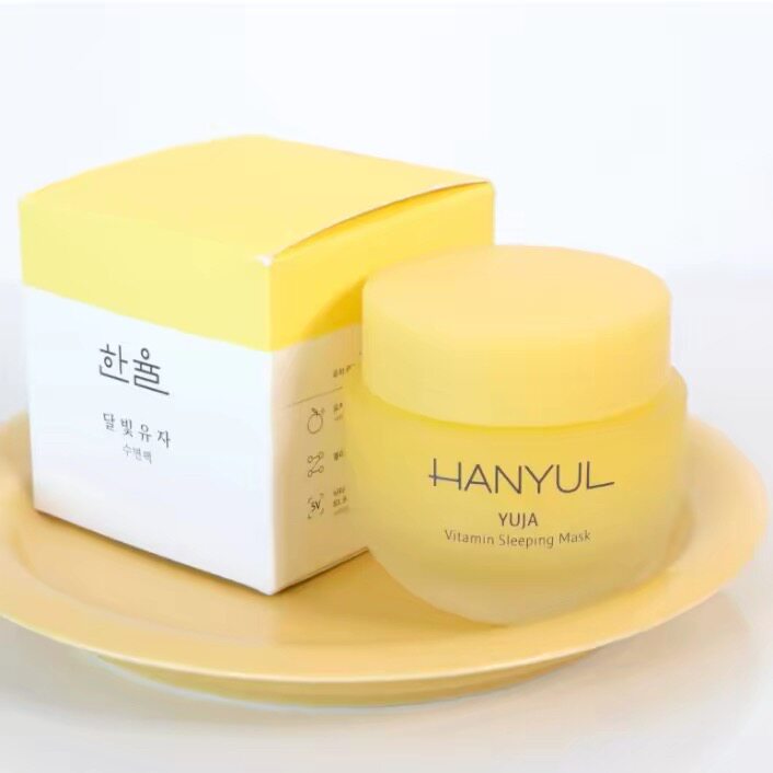 【韩国正品】HANYUL韩律月光柚子睡眠面膜夜间修护滋润免洗型70ml