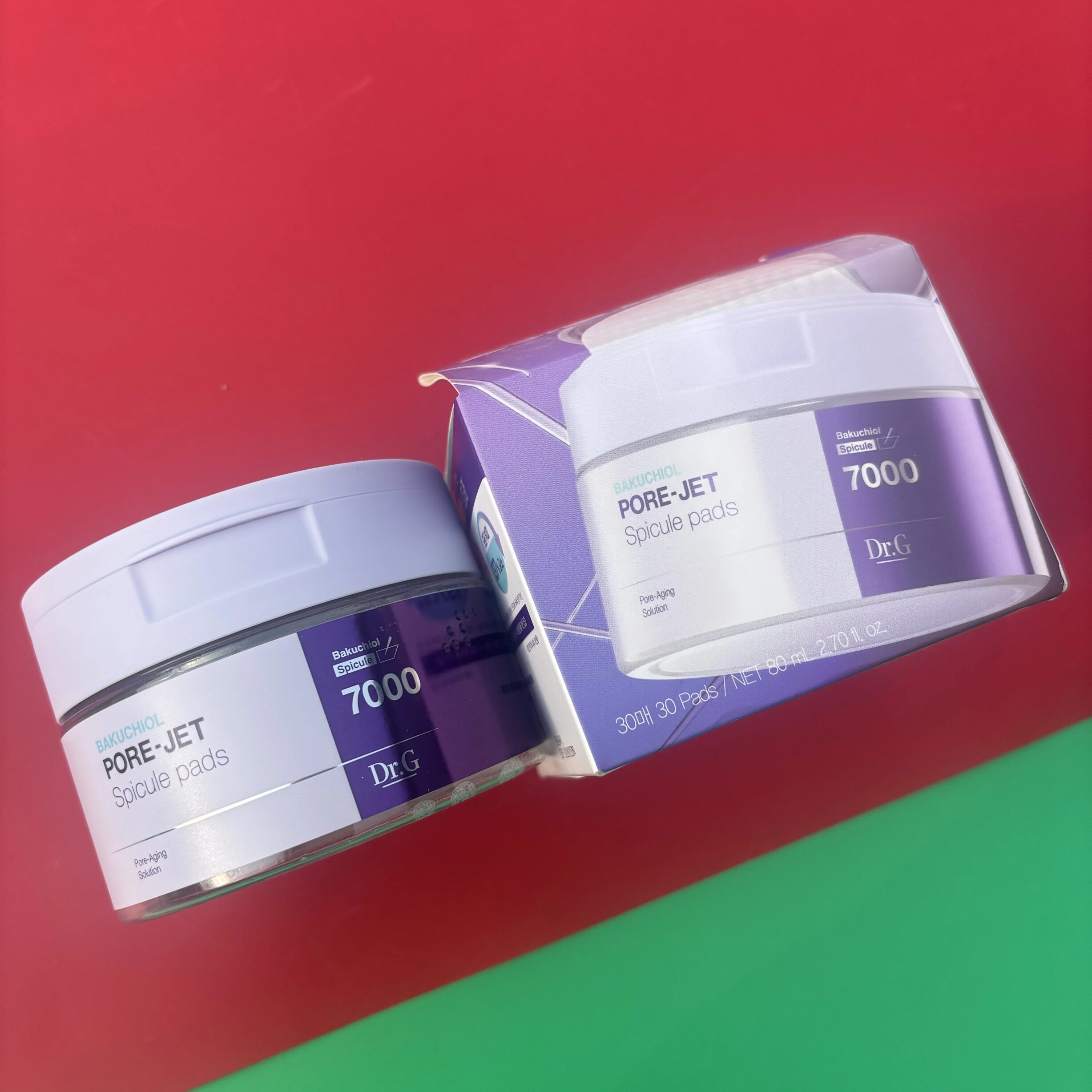 【韩国正品】DR.G/drg蒂迩肌舒缓修护毛孔净透棉片湿敷30片/80ml