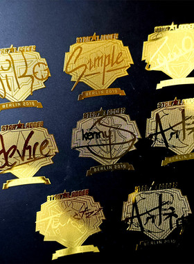 cs游戏周边贴纸印花实物csgo实体spirit绿龙s1mple战队金贴手机