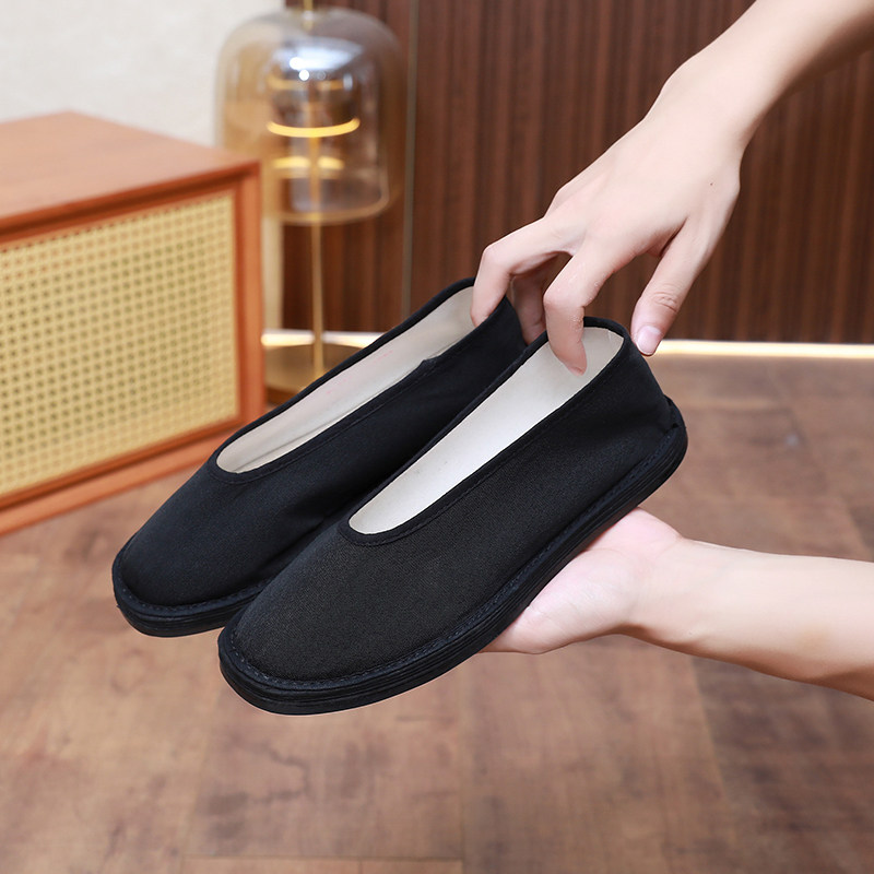 春秋老北京布鞋圆口传统太极练功道士复古通用透气养脚手工千层底,流行男鞋,布鞋,淘宝优惠券,粉丝福利购,淘宝优惠卷