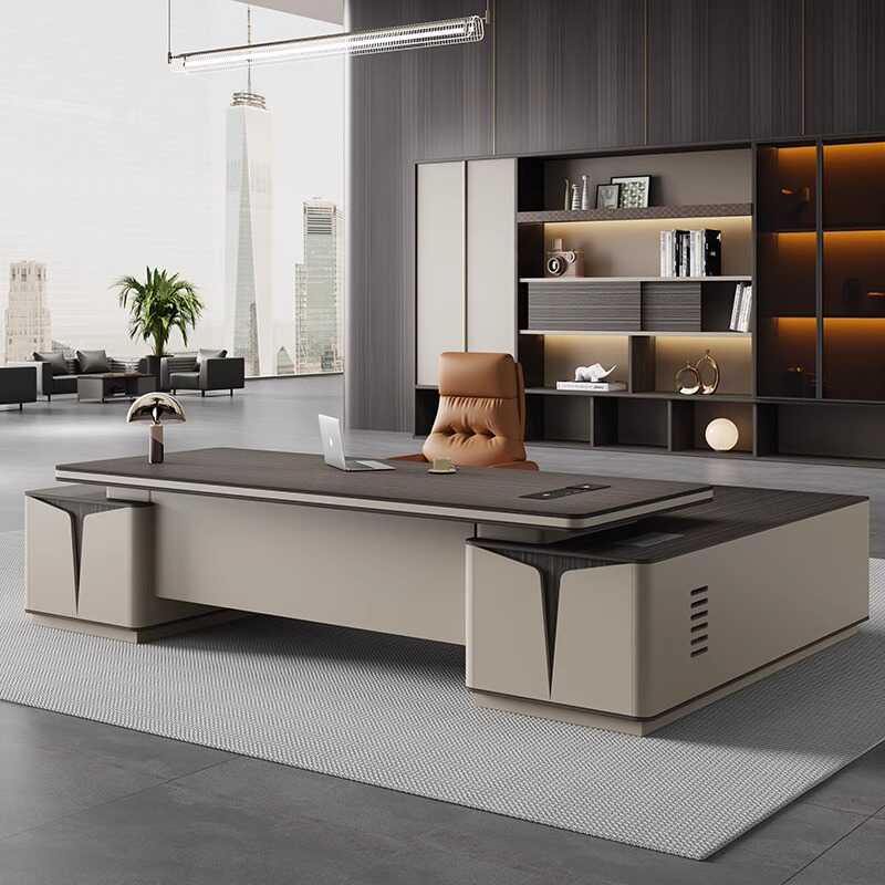 领导大班台烤漆总裁桌简约现代
