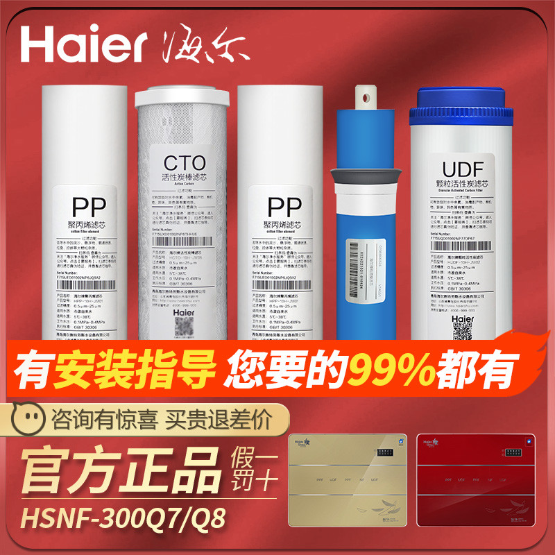 海尔施特劳斯净水器机滤芯HSNF300A1/Q7/Q8/M5/M1/P8/B5换芯智净 厨房电器 净水/饮水机配件耗材 原图主图