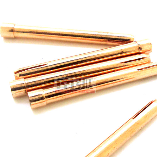 氩弧焊枪钨针夹2.0/ 2.4/3.2钨极夹具长钨针夹紫铜氩弧焊机配件