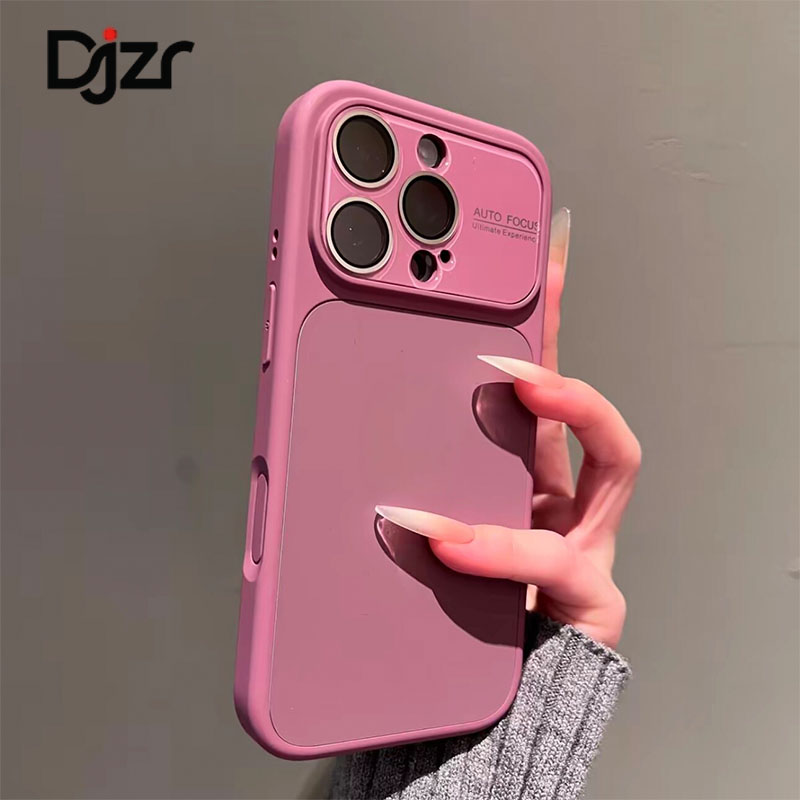 Djzr适用苹果17promax手机壳女新爆款巨好看磨砂感iPhone16pro软壳极简风纯色苹果15四角全包14防摔保
