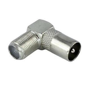 插头 转换头 直角弯 有线电视机顶盒转接头 英制F母转RF公