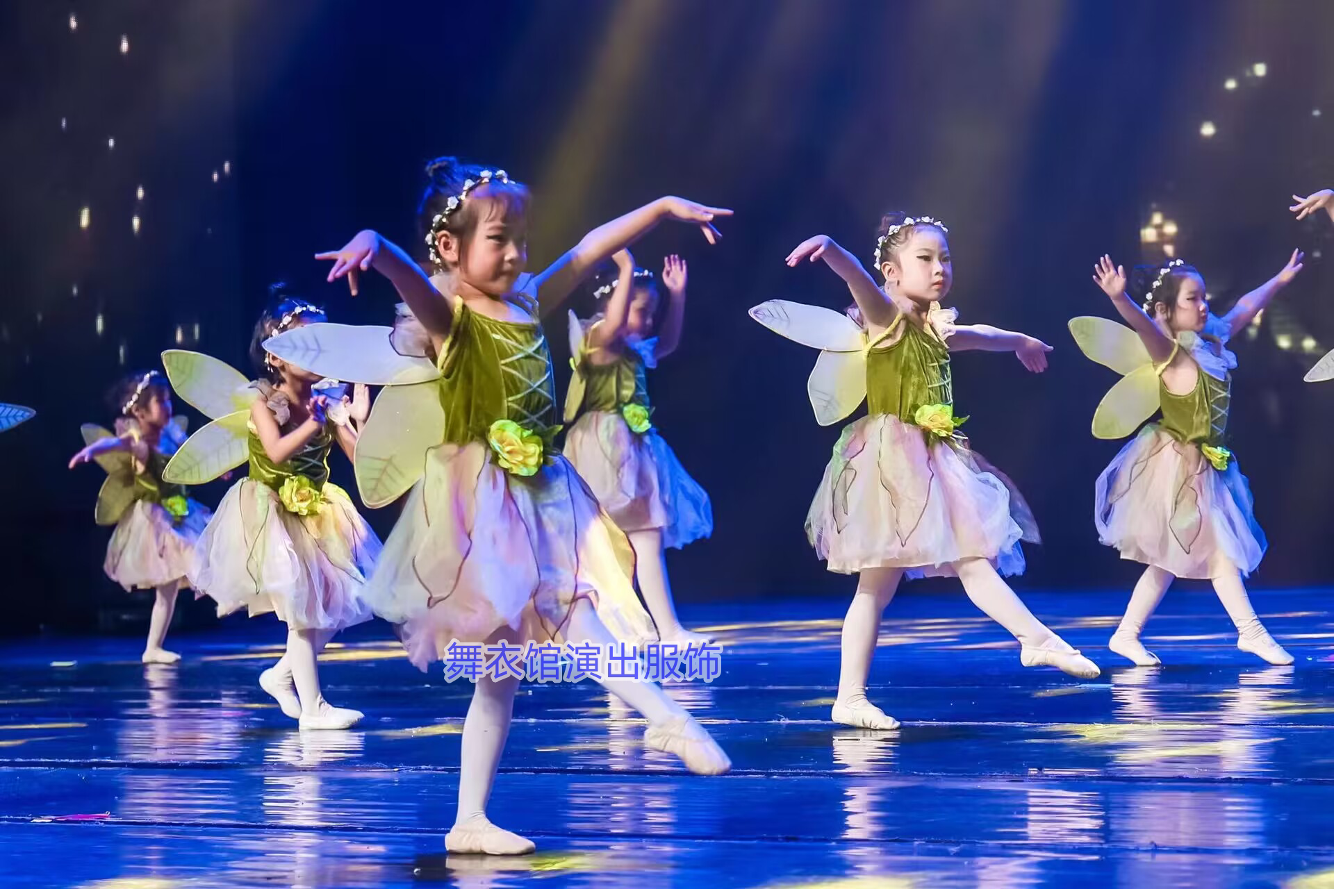 六一儿童萤火虫舞蹈服公主裙女童礼服纱裙蓬蓬裙演出服连衣裙少儿