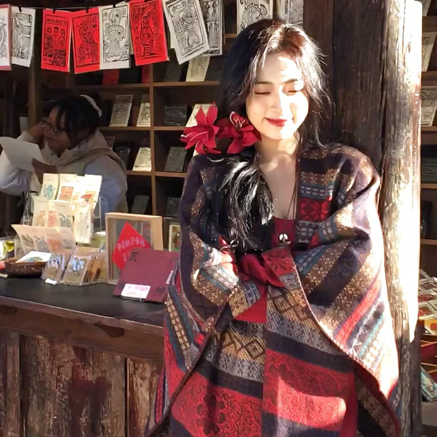 波西米亚条纹撞色披肩女西藏云南旅游拍照外搭复古民族风披风斗篷,服饰配件/皮带/帽子/围巾,围巾/丝巾/披肩,淘宝优惠券,粉丝福利购,淘宝优惠卷