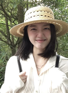 手工编织平顶拉菲草帽女夏季2026新款帽子镂空遮阳防晒帽法式礼帽