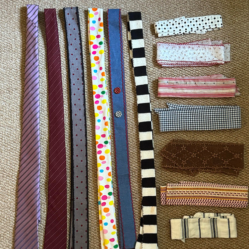 法式复古老钱风细窄长条丝巾女小众文艺百搭领巾丝带配饰脖饰腰带