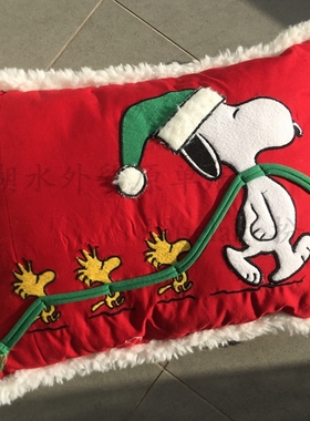 JJZS-YZ-034 圣诞风美单!外贸出口美国订单原单 QQ靠腰腰枕(含芯)