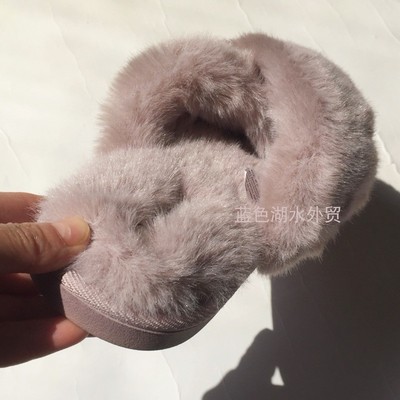 AS-TX-039 超好超高颜值!仿皮草仿兔毛!外贸出口美国原单女鞋拖鞋