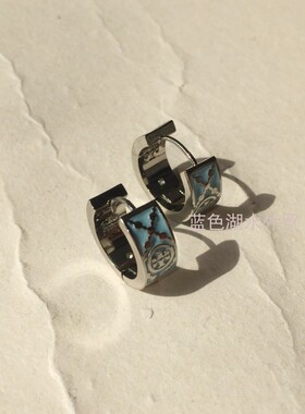 AS-SS-025 绝美珐琅花纹 贵气十足!外贸出口美国原单耳饰耳环耳坠