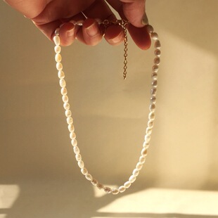 AS-SS-017 贵货 纯天然淡水珍珠项链 美国大牌 70美金 带品牌尾链