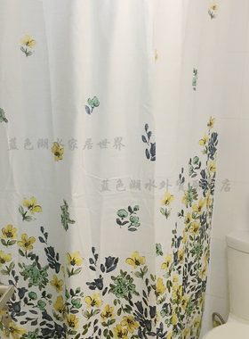 JJZS-YL-044 超美!外单好货外贸出口美国订单原单 布面浴帘窗帘