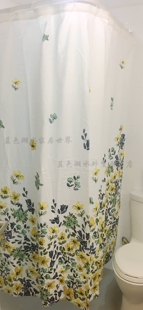 JJZS-YL-044 超美!外单好货外贸出口美国订单原单 布面浴帘窗帘