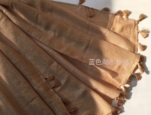 AS-WJ-140 超大pai外贸出口美国原单 流苏大披肩围巾丝巾奢华贵气