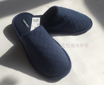 AS-TX-006 超值!外贸出口欧洲原单 17欧男款秋冬棉拖鞋家居鞋防滑